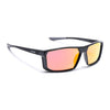 Rectangle Polarized Sunglasses | Orange Lens | Shine Black Frame - PMG6798