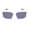 Rectangle Polarized Sunglasses | Black Lens | Transparent Frame - PMG6801