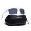 Rectangle Polarized Sunglasses | Black Lens | Transparent Frame - PMG6801