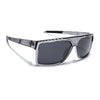 Wayfarer Polarized Sunglasses | Black Lens | Grey Frame - PMG6804