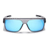 Wayfarer Polarized Sunglasses | Blue Lens | Matt Grey Frame - PMG6805