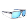 Wayfarer Polarized Sunglasses | Blue Lens | Matt Grey Frame - PMG6806