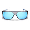 Wayfarer Polarized Sunglasses | Blue Lens | Matt Grey Frame - PMG6806
