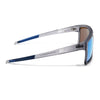 Wayfarer Polarized Sunglasses | Blue Lens | Matt Grey Frame - PMG6806