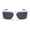 Wayfarer Polarized Sunglasses | Black Lens | Transparent Frame - PMG6807