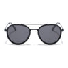Round Polarized Sunglasses for Men & Women (Black Lens | Black Frame - VOYLB04-C1)