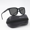 Dunk Matte Black Wayfarer Polarized Sunglasses | Black Lens - PMG5249