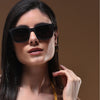 Dunk Matte Black Wayfarer Polarized Sunglasses | Black Lens - PMG5249