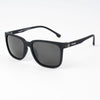 Dunk Matte Black Wayfarer Polarized Sunglasses | Black Lens - PMG5249
