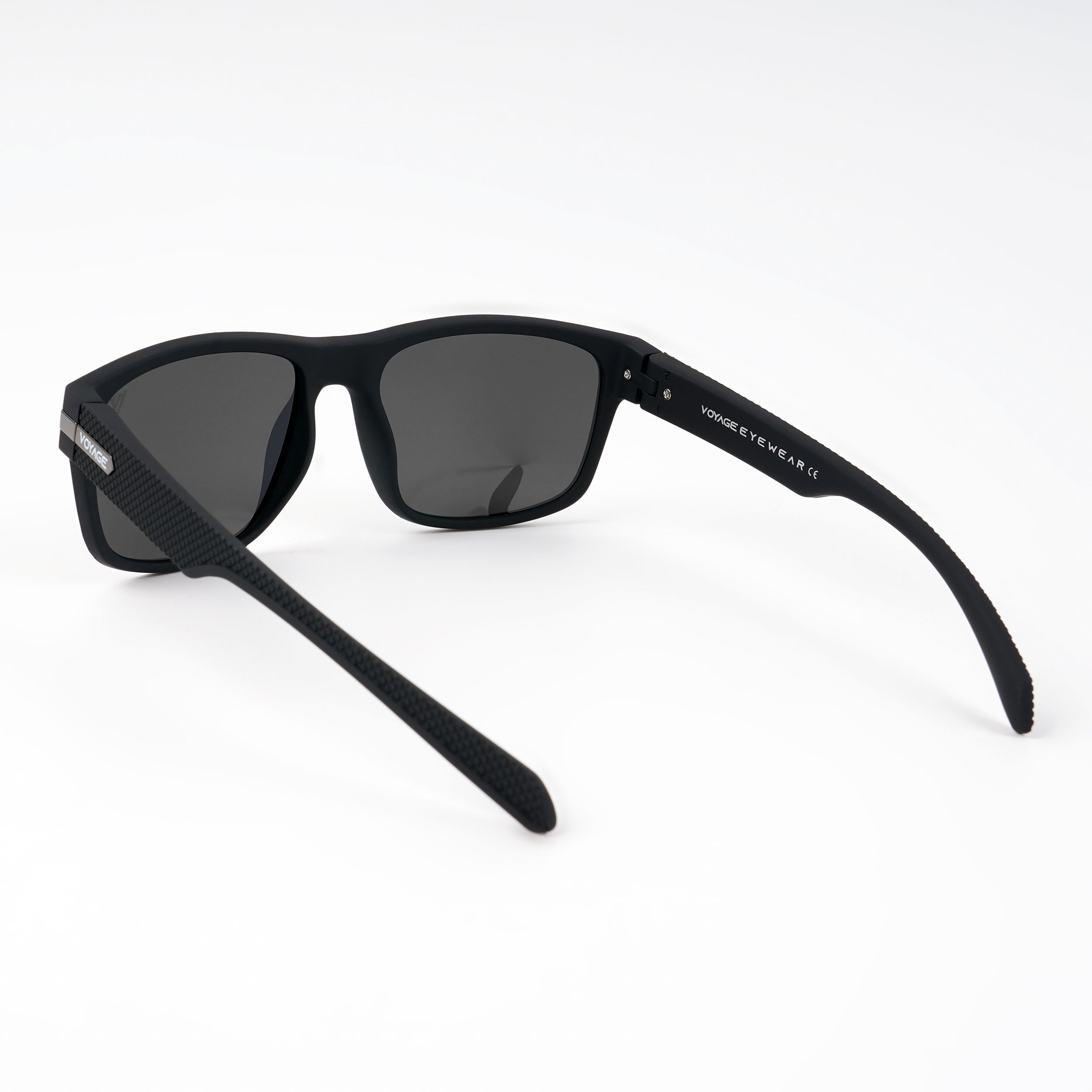 Voyage Exclusive Wayfarer Polarized Sunglasses for Men & Women (Black Lens | Matt Black Frame - PMG5251)