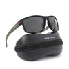 Dunk Matte Black Wayfarer Polarized Sunglasses | Black Lens - PMG5252