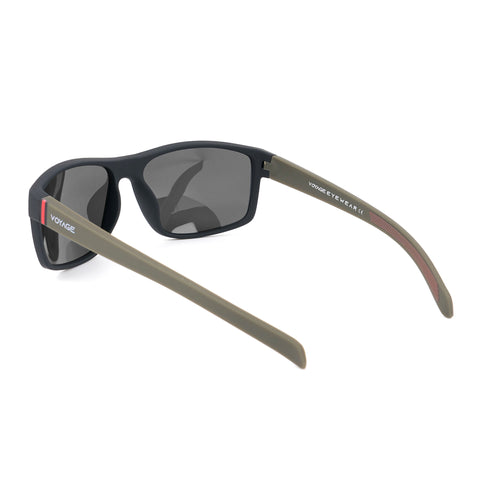 Dunk Matte Black Wayfarer Polarized Sunglasses | Black Lens - PMG5252