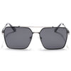Wayfarer Polarized Sunglasses (Black Lens | Black & Grey Frame - PMG5303)