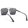 Wayfarer Polarized Sunglasses (Black Lens | Black & Grey Frame - PMG5303)