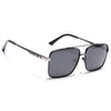Wayfarer Polarized Sunglasses (Black Lens | Black & Grey Frame - PMG5306)
