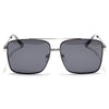Wayfarer Polarized Sunglasses (Black Lens | Black & Silver Frame - PMG5307)