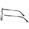 Wayfarer Polarized Sunglasses (Black Lens | Black & Silver Frame - PMG5307)