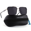 Wayfarer Polarized Sunglasses (Black Lens | Black & Golden Frame - PMG5308)