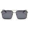 Wayfarer Polarized Sunglasses (Black Lens | Black & Silver Frame - PMG5310)