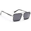 Wayfarer Polarized Sunglasses (Black Lens | Black & Silver Frame - PMG5310)