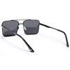 Wayfarer Polarized Sunglasses (Black Lens | Black & Silver Frame - PMG5310)
