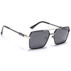 Wayfarer Polarized Sunglasses (Black Lens | Black & Silver Frame - PMG5313)