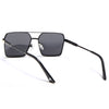 Wayfarer Polarized Sunglasses (Black Lens | Black & Silver Frame - PMG5313)