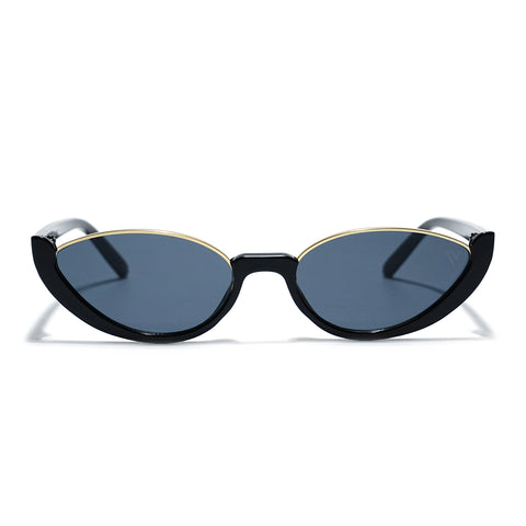 Mabel | Black Cateye Sunglasses  | Grey Lens - MG7754