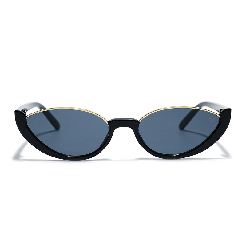 Mabel | Black Cateye Sunglasses  | Grey Lens - MG7754