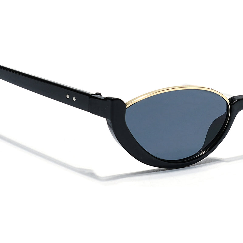 Mabel | Black Cateye Sunglasses  | Grey Lens - MG7754