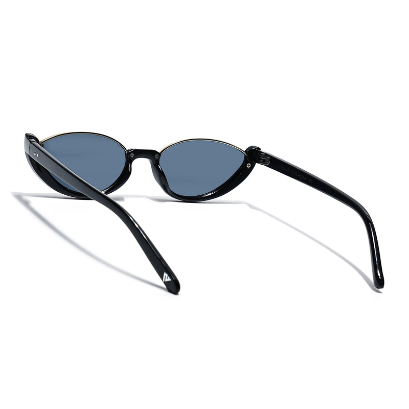 Mabel | Black Cateye Sunglasses  | Grey Lens - MG7754