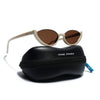Mabel | Cream Cateye Sunglasses | Brown Lens - MG7756