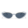Mabel | White Cateye Sunglasses  | Black Lens - MG7757