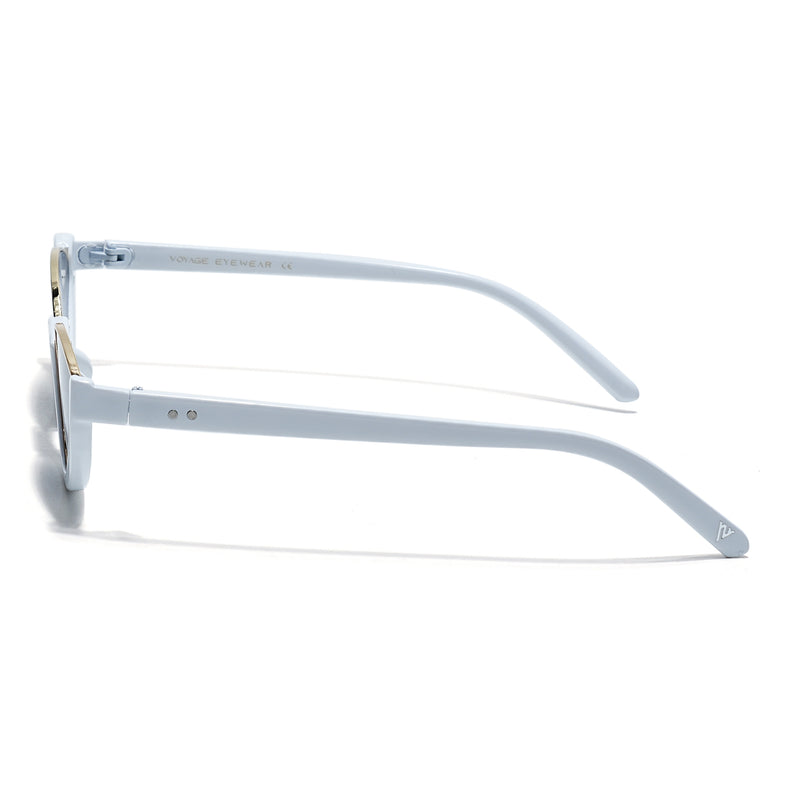 Mabel | White Cateye Sunglasses  | Black Lens - MG7757
