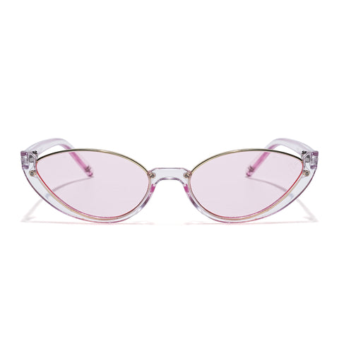 Mabel | Transparent Pink Cateye Sunglasses |  Pink Lens - MG7758