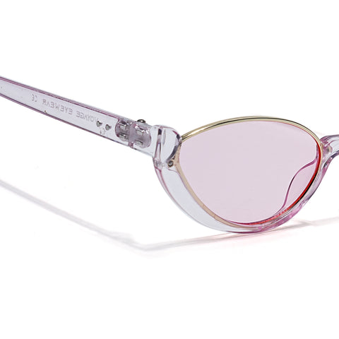 Mabel | Transparent Pink Cateye Sunglasses |  Pink Lens - MG7758