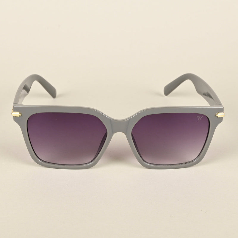Purple & Clear Wayfarer Sunglasses (W9017MG4254)