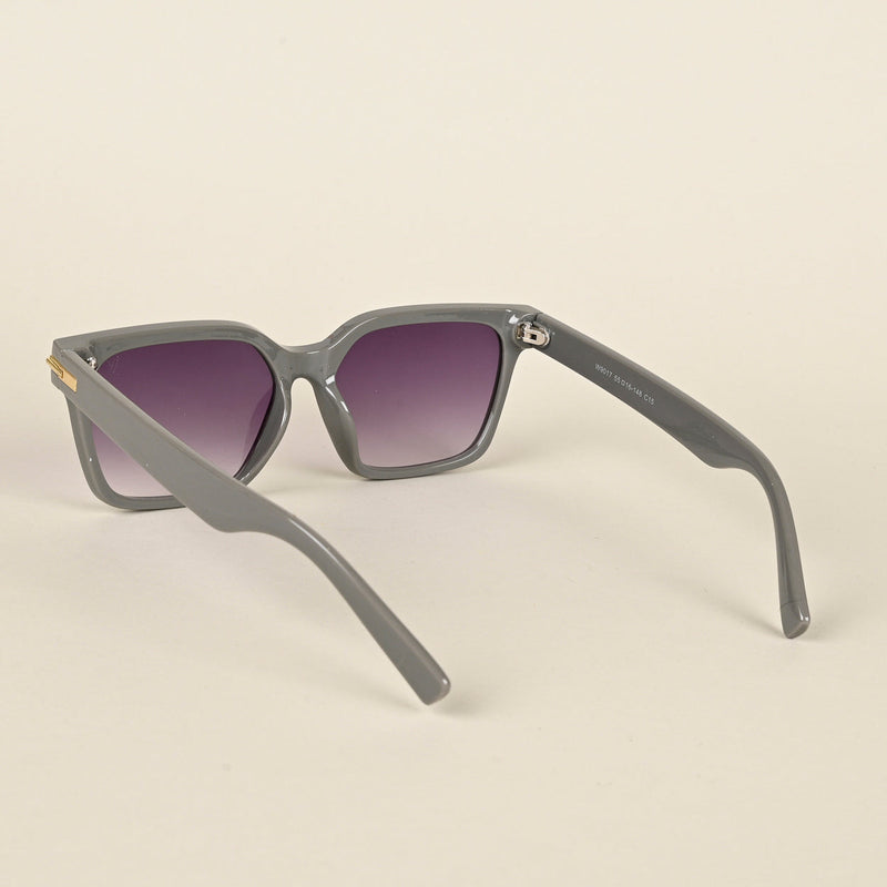 Purple & Clear Wayfarer Sunglasses (W9017MG4254)