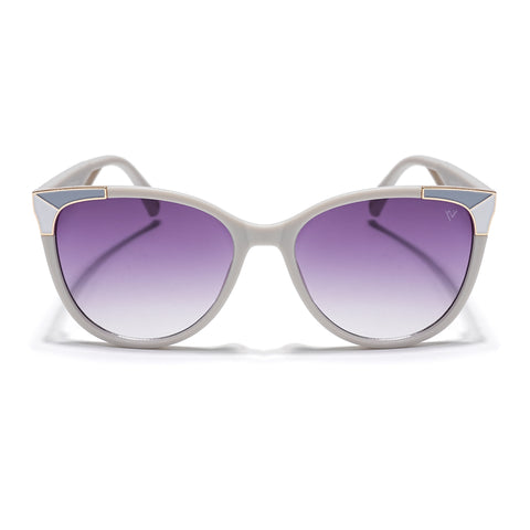 Starlet | Purple & Clear Cateye Sunglasses (W9056MG4227)
