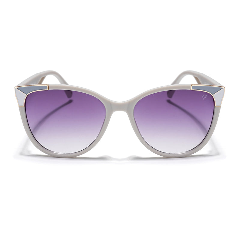 Starlet | Purple & Clear Cateye Sunglasses (W9056MG4227)