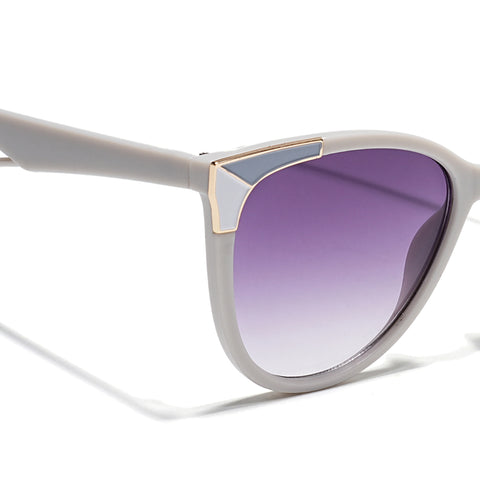Starlet | Purple & Clear Cateye Sunglasses (W9056MG4227)