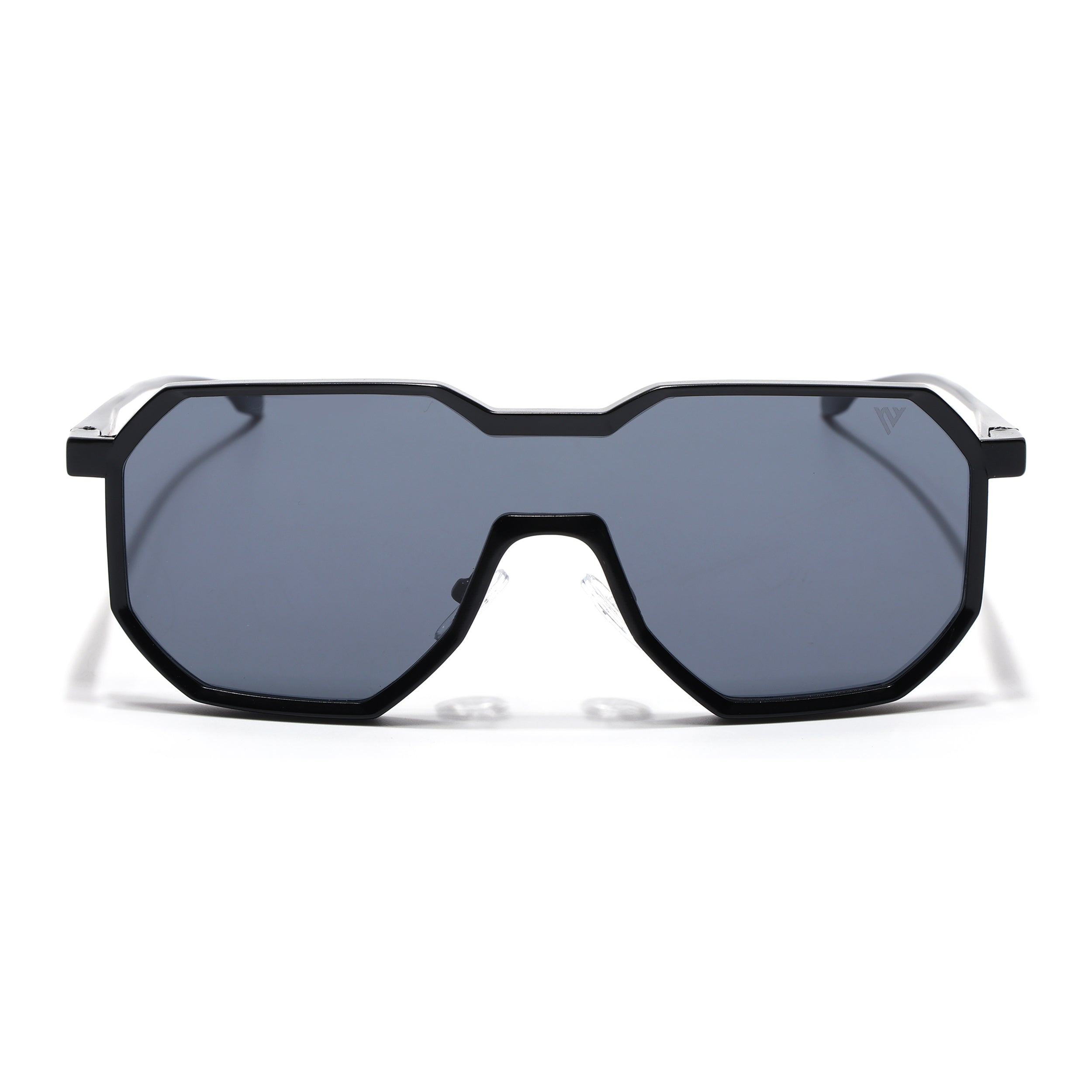 Voyage Wayfarer Sunglasses for Men & Women (Black Lens | Black Frame - MG7395)