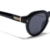 Martin | Black Oval Sunglasses | Black Frame - MG9253
