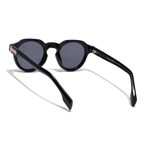 Martin | Black Oval Sunglasses | Black Frame - MG9253