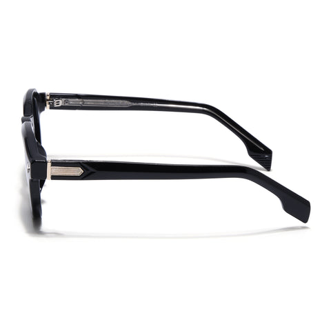 Martin | Black Oval Sunglasses | Black Frame - MG9253