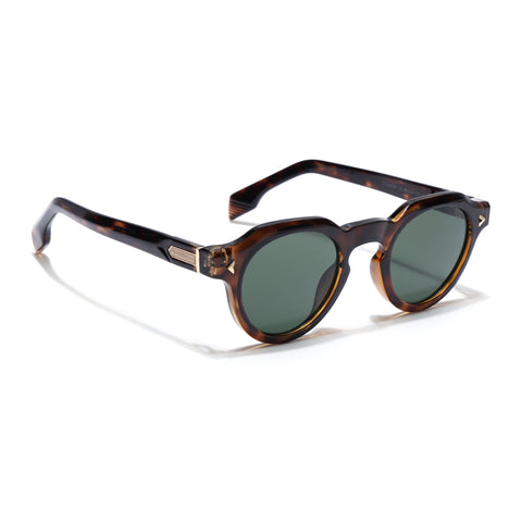 Martin | Green Oval Sunglasses | Demi Brown Frame - MG9254