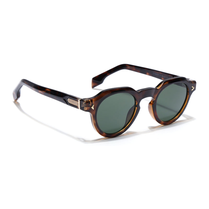 Martin | Green Oval Sunglasses | Demi Brown Frame - MG9254