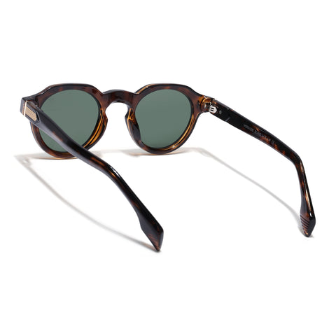 Martin | Green Oval Sunglasses | Demi Brown Frame - MG9254
