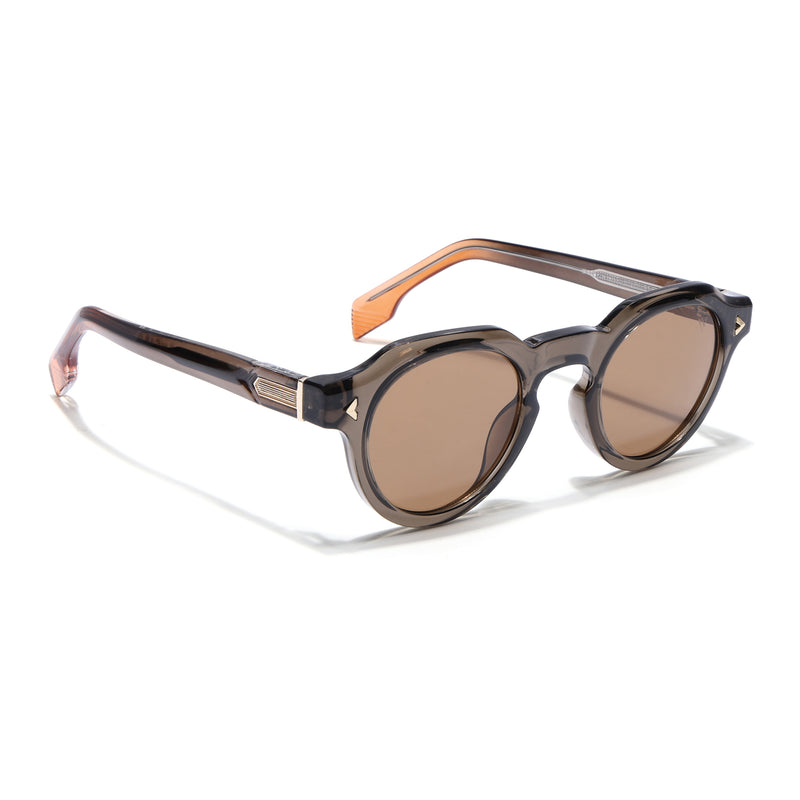Martin | Brown Oval Sunglasses | Brown Frame - MG9255