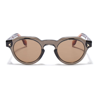 Martin | Brown Oval Sunglasses | Brown Frame - MG9255
